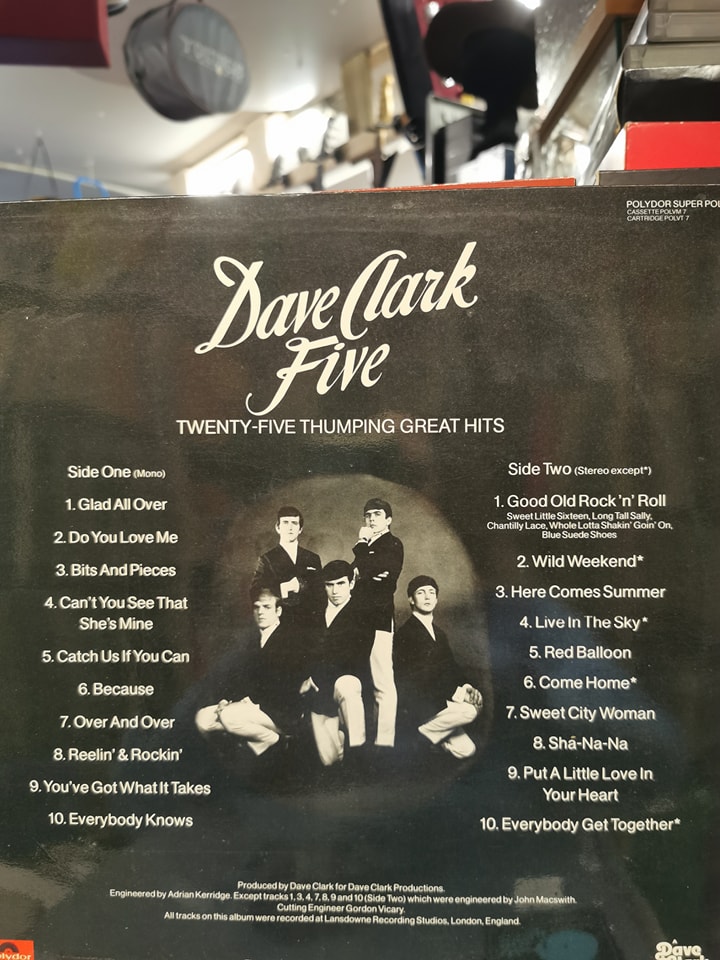 Dave Clark Five's 25 Thumping Great Hits vinyl review
