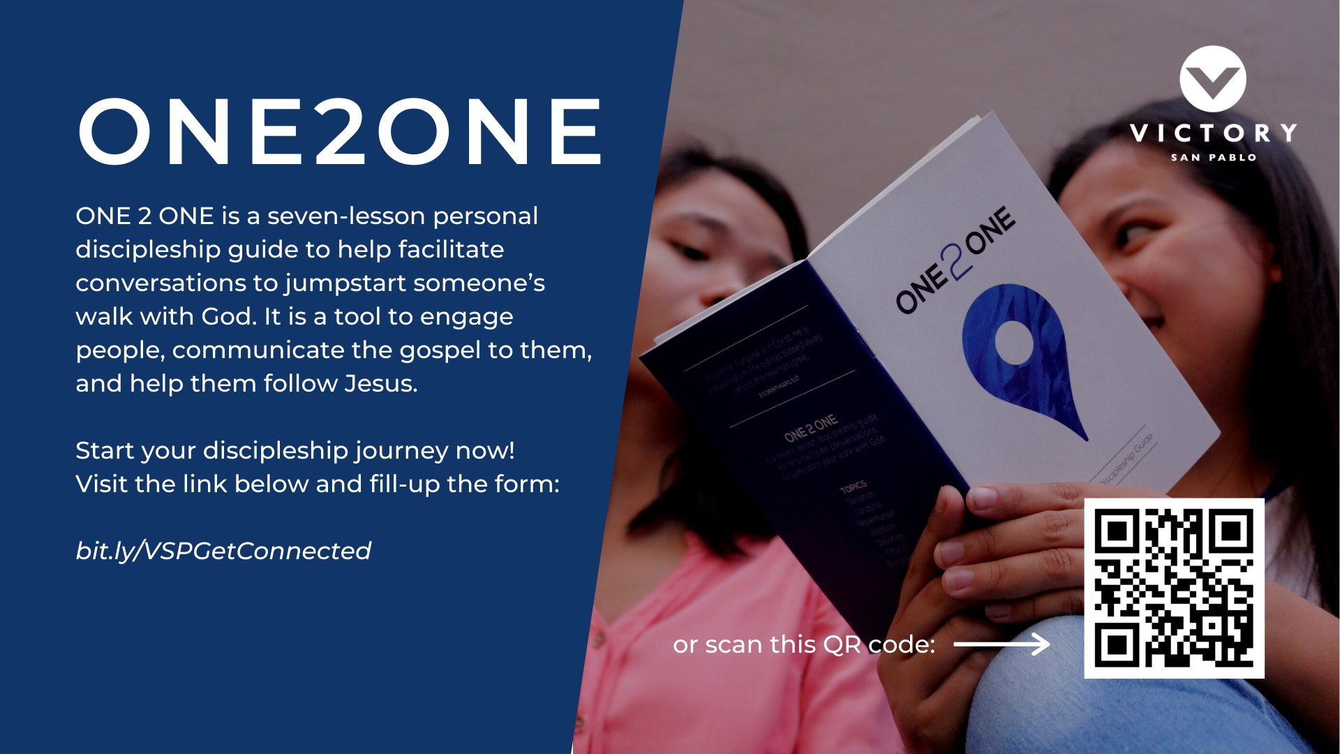 Victory - Through One2One, a personal discipleship tool, we can help ...