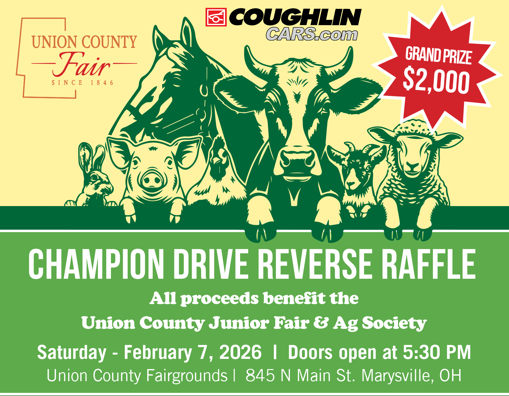 Champion Drive Reverse Raffle Presented by Coughlin Cars