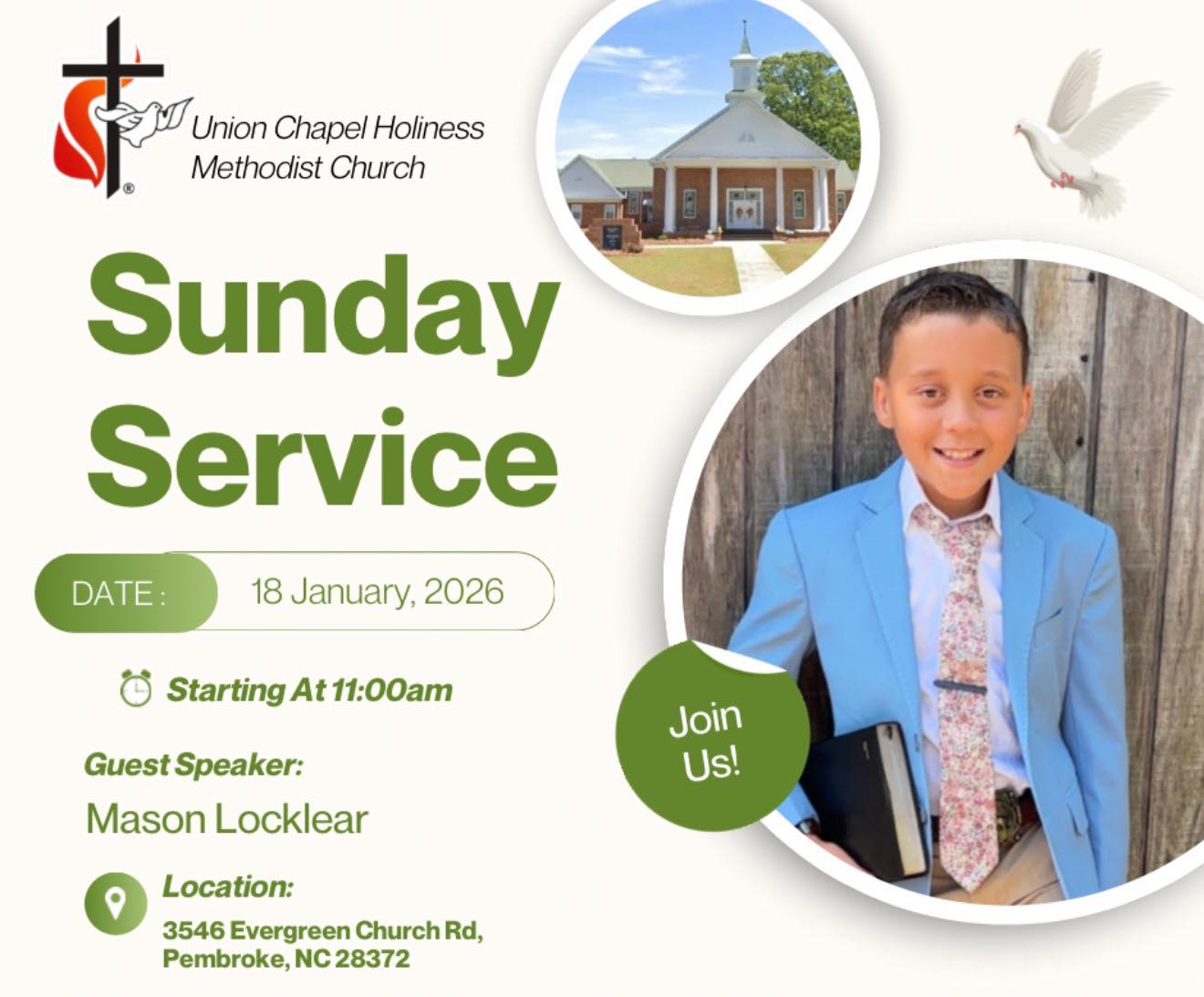 Union Chapel Holiness Methodist Church, Family, and Friends | We’re ...