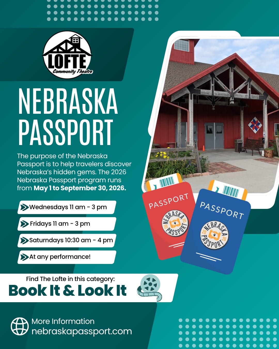 Lofte Community Theatre joins 2026 Nebraska Passport program