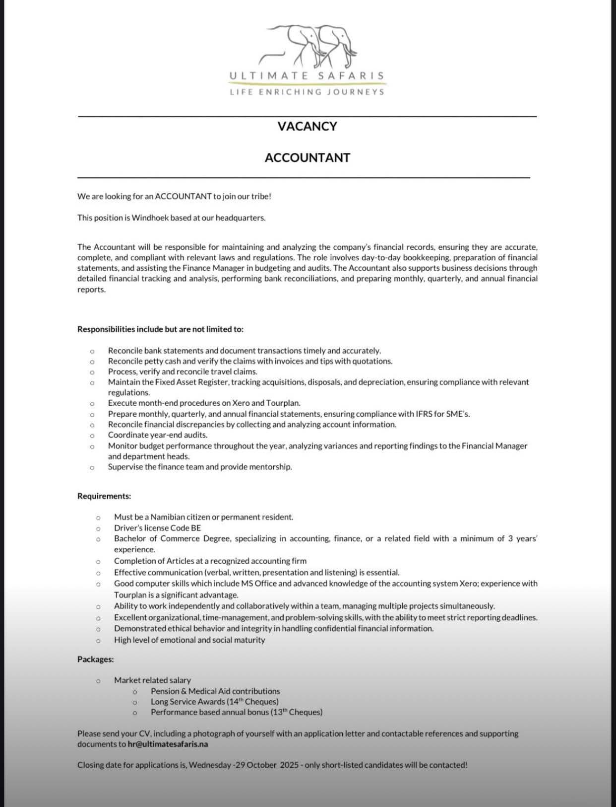 Namibian Opportunities added a... - Namibian Opportunities