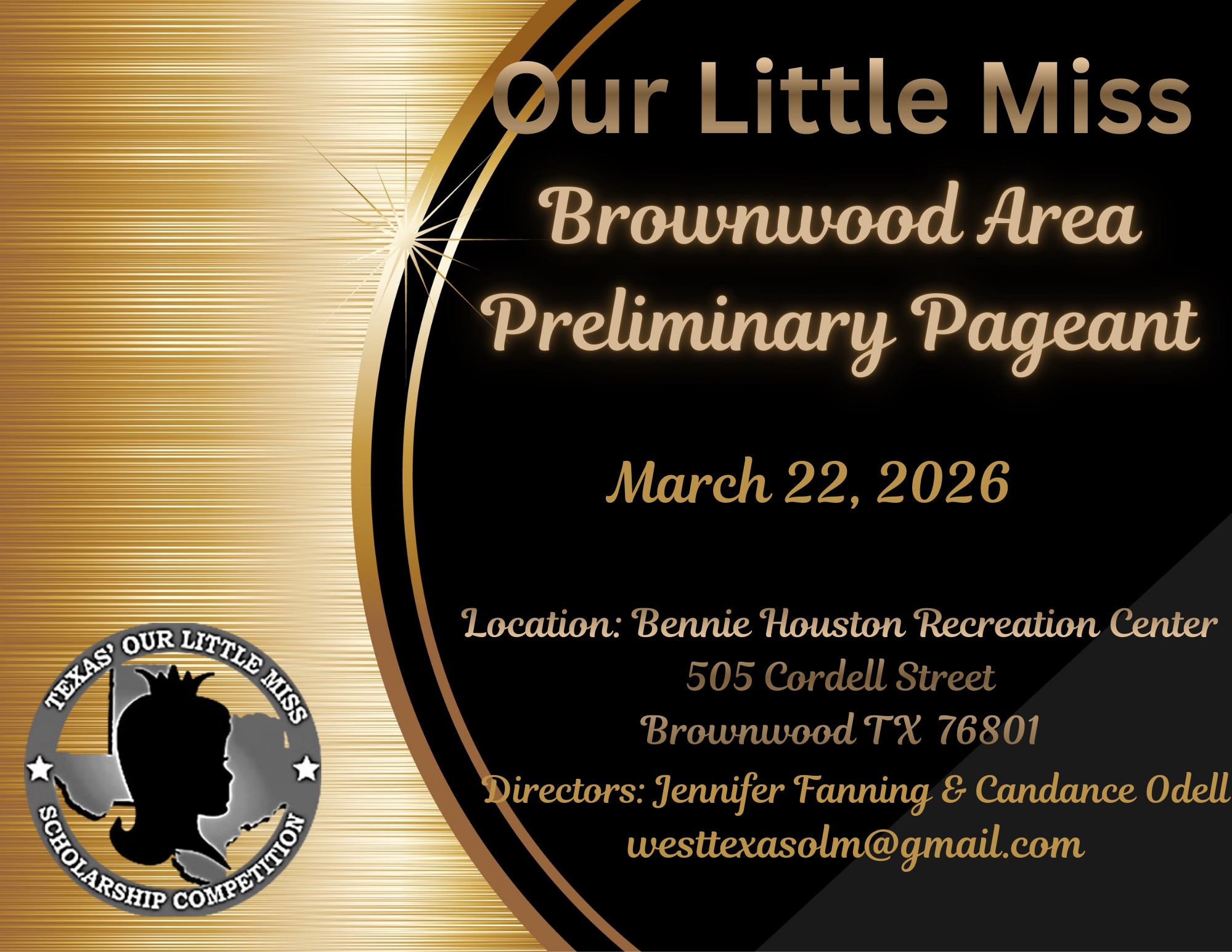 Brownwood Area Our Miss Preliminary Pageant