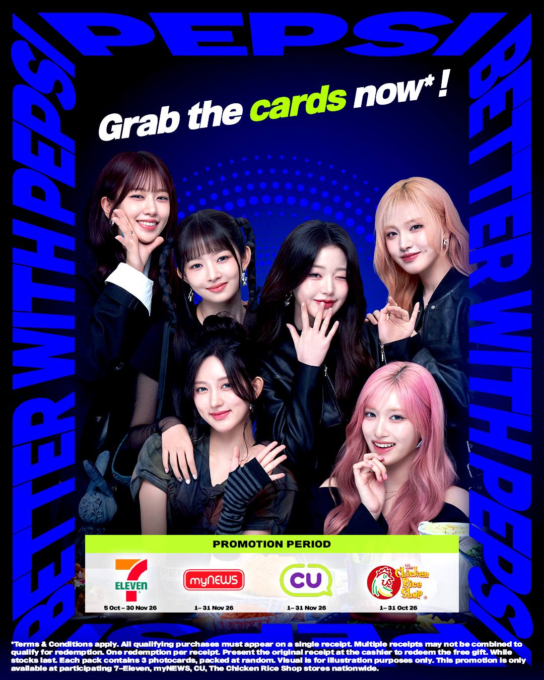 Pepsi x IVE photocards promotion Malaysia 2026