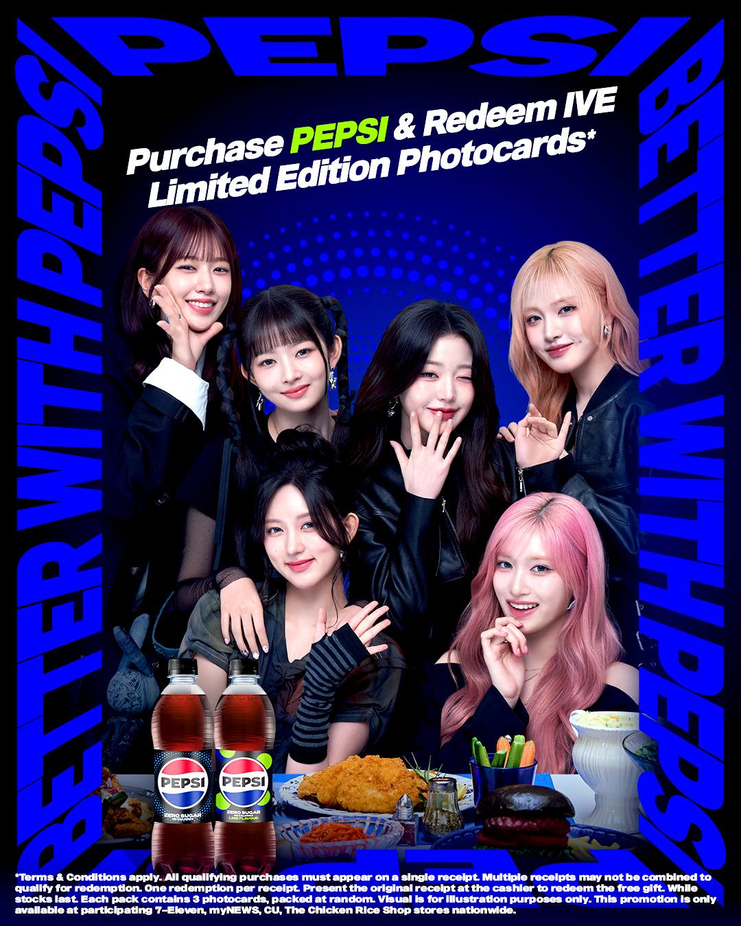 Pepsi x IVE photocards promotion Malaysia 2026