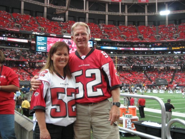 The Student-Athlete - Rick and Jane Wire at the Falcons game watching ...
