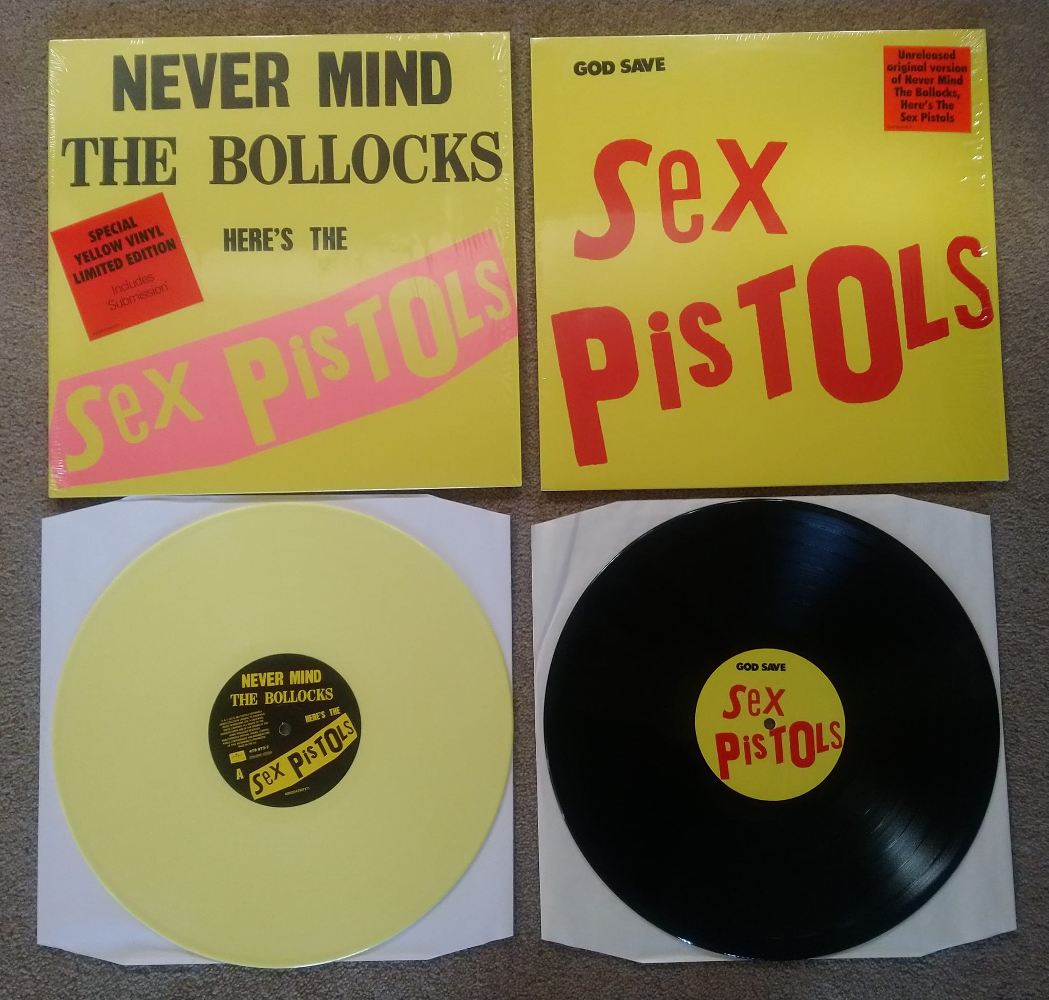 Pistols LPs:- 