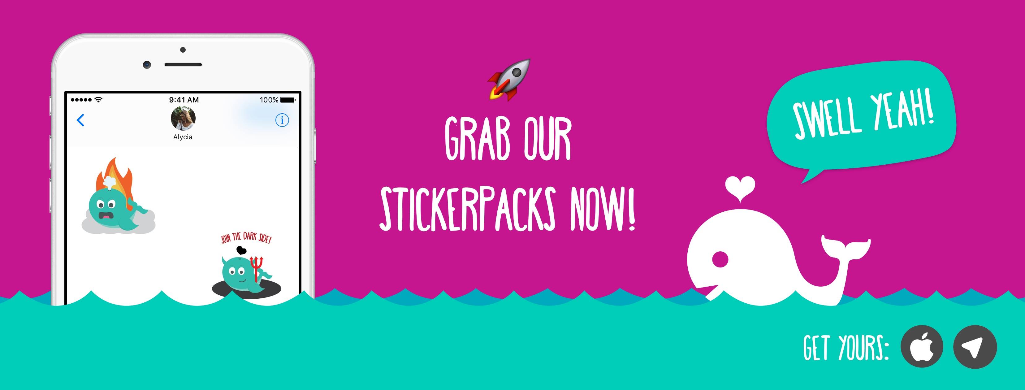 Swelly - Swell Yeah! We just launched 2 Sticker Packs: 