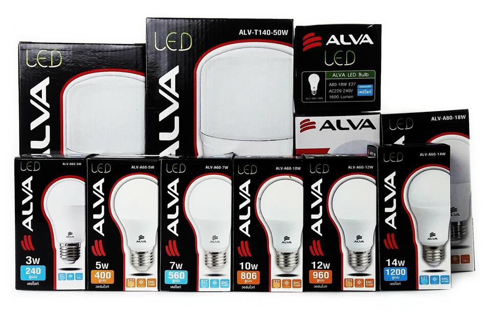 หลอดไฟLED แบรนด์ ALVA... - สุรัตน์อิเล็คโทรนิค | Facebook