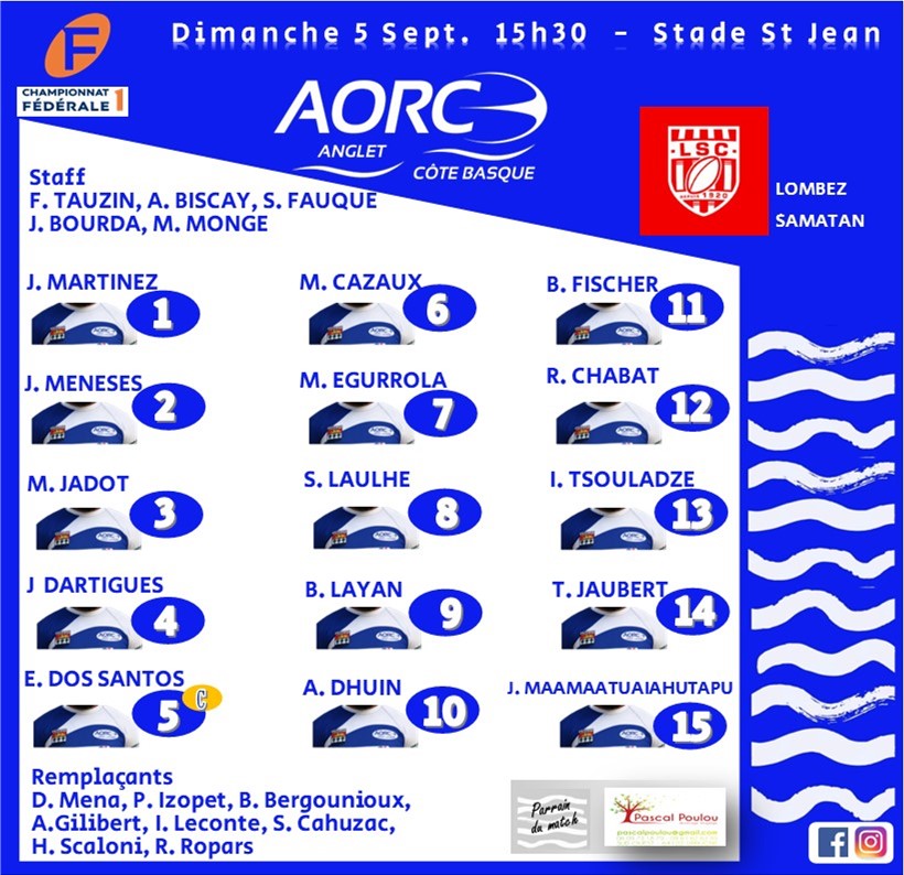 ⏰On y est 😍 Voici la... - Anglet Olympique Rugby Club - AORC | Facebook