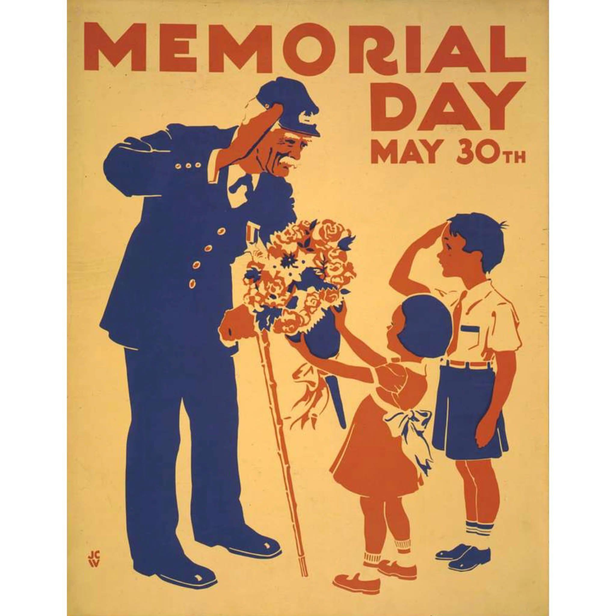 1937 Memorial Day WPA poster from Library of Congress