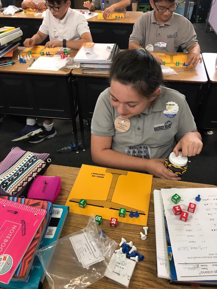 Our 6th graders working with... - Sacred Heart School Turlock