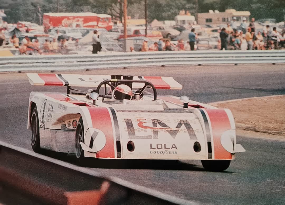 Jackie Stewart drives L&M Lola T-260 at Road Atlanta in 1971