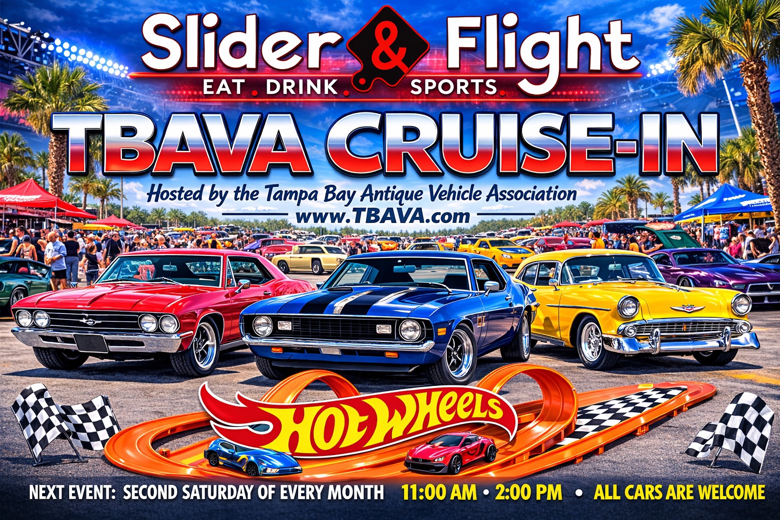 TBAVA Cruise-In & HotWheels Racing 🏁