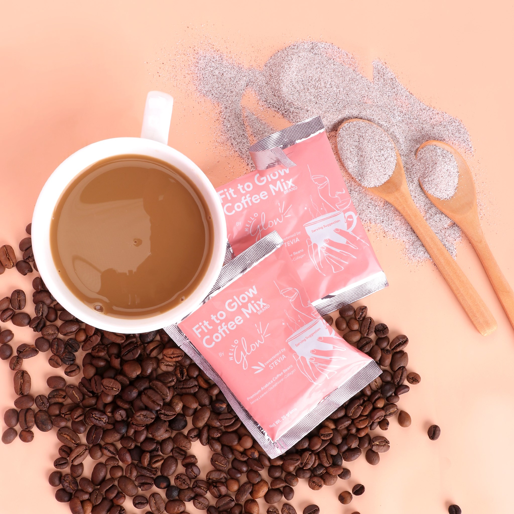 hello glow glutathione Our 𝐅𝐢𝐭 𝐭𝐨 𝐆𝐥𝐨𝐰 𝐂𝐨𝐟𝐟𝐞𝐞 𝐌𝐢𝐱 𝐁𝐫𝐚𝐧𝐝 is formulated with Senna Leaves, and Collagen. It helps the body to lose weight in the long-term, improve skin texture and brighten the skin!⁣ Select Flavor ::Melon Ice