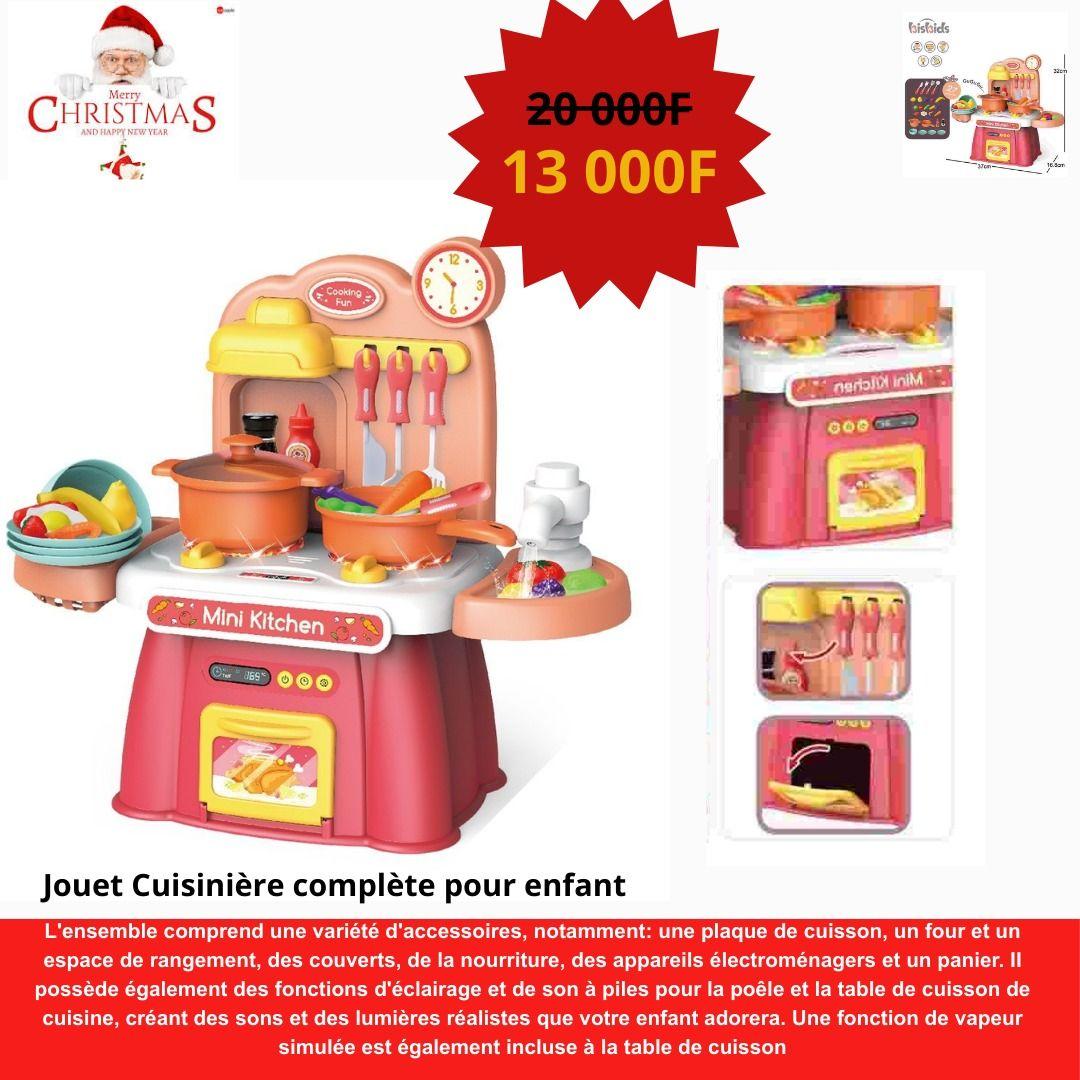 JOUET CUISINIERE COMPLETE POUR ENFANTS 🎉 petit modèle 13000f Éveillez le chef qui sommeille en votre enfant avec cette adorable cuisinière ! 🍳🌟 Disponible pour s'adapter à tous les petits cuistots