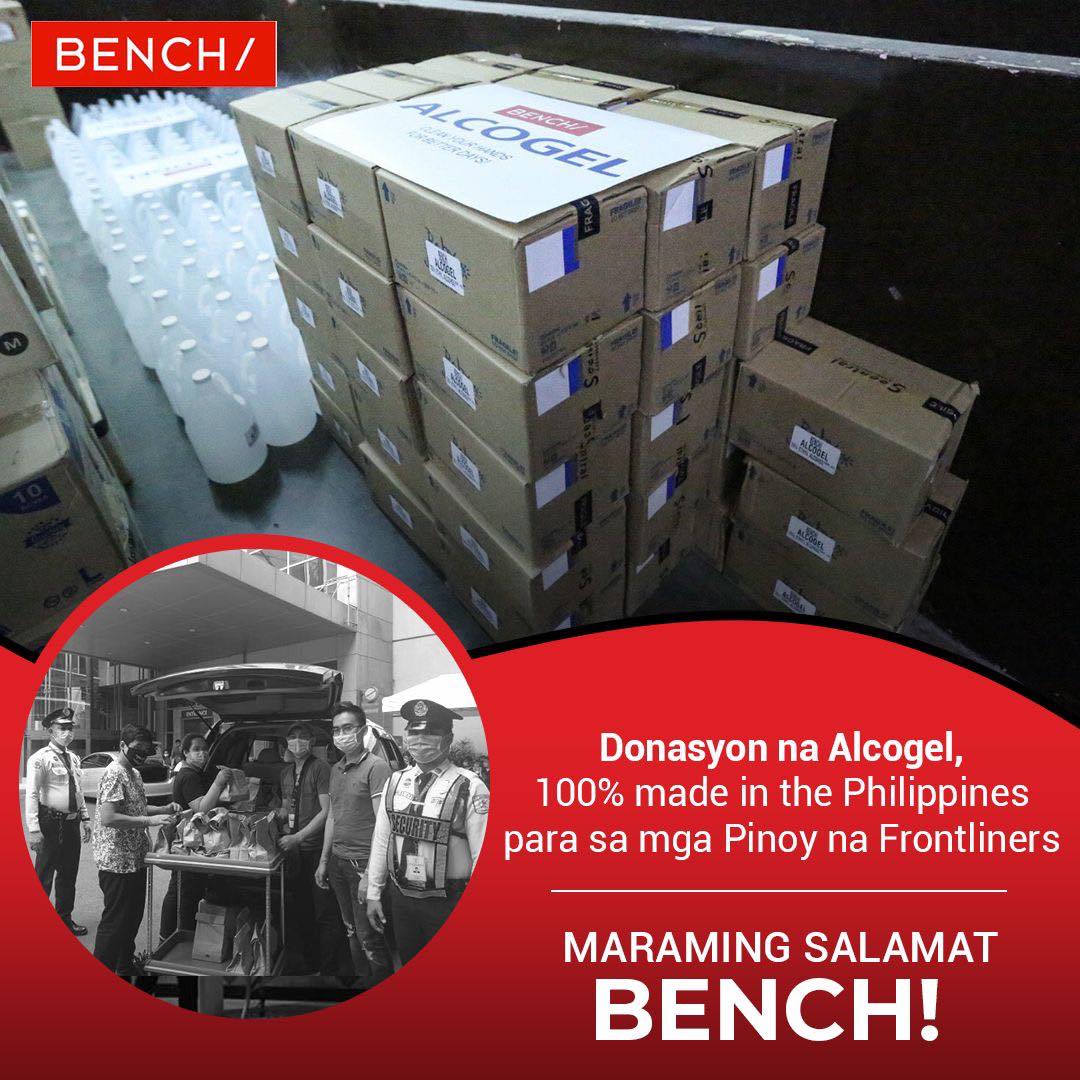 Donasyon na Alcogel ng BENCH, 100%... - Davao Secret Blog | Facebook