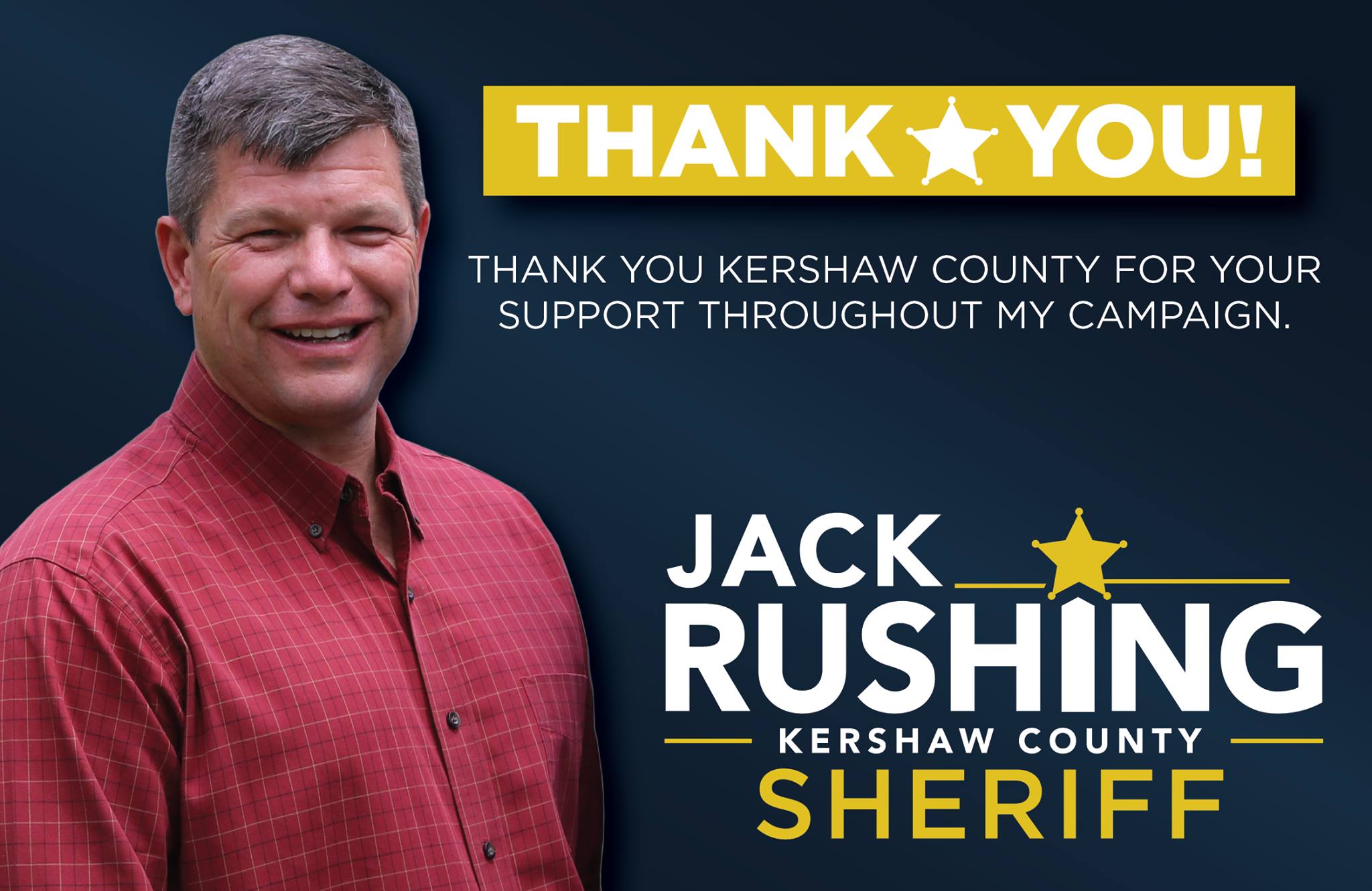 Jack Rushing for Sheriff