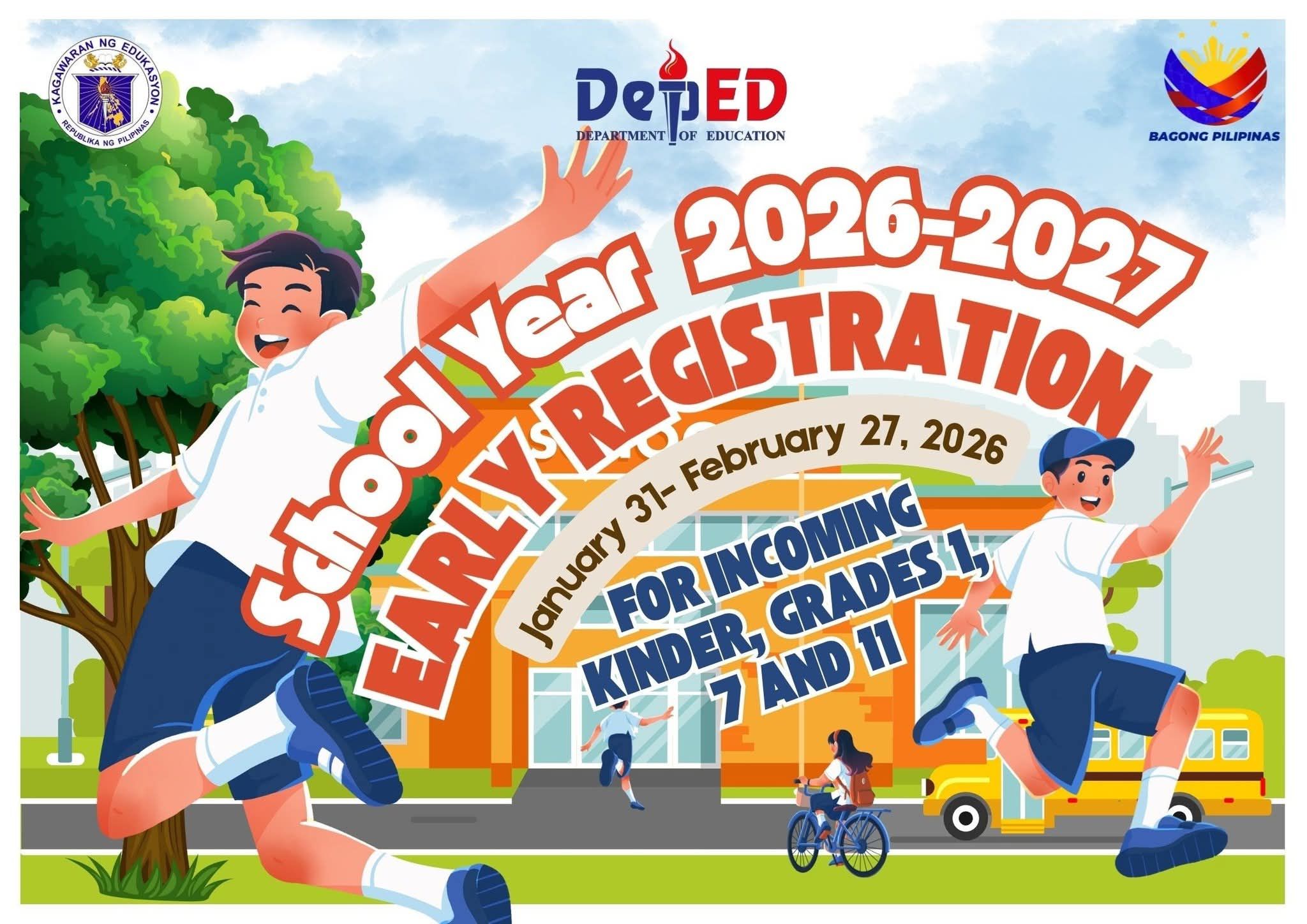 Early Registration for SY 2026-2027