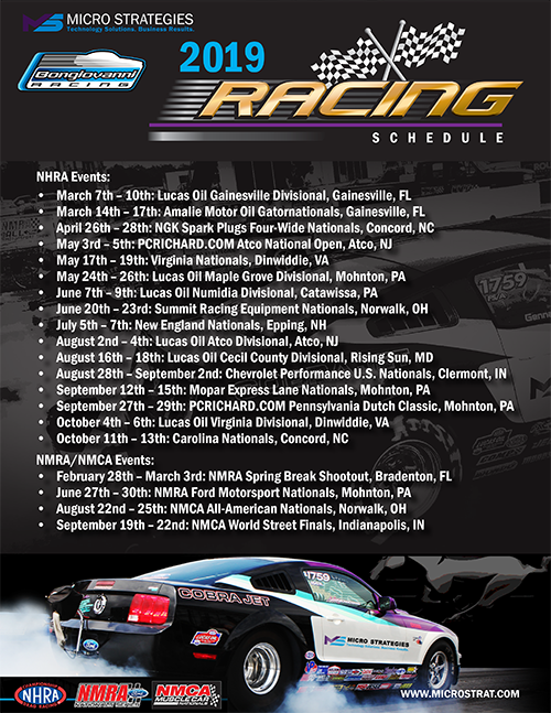 Micro Strategies Inc. - Our 2019 racing schedule is here! Reserve a ...