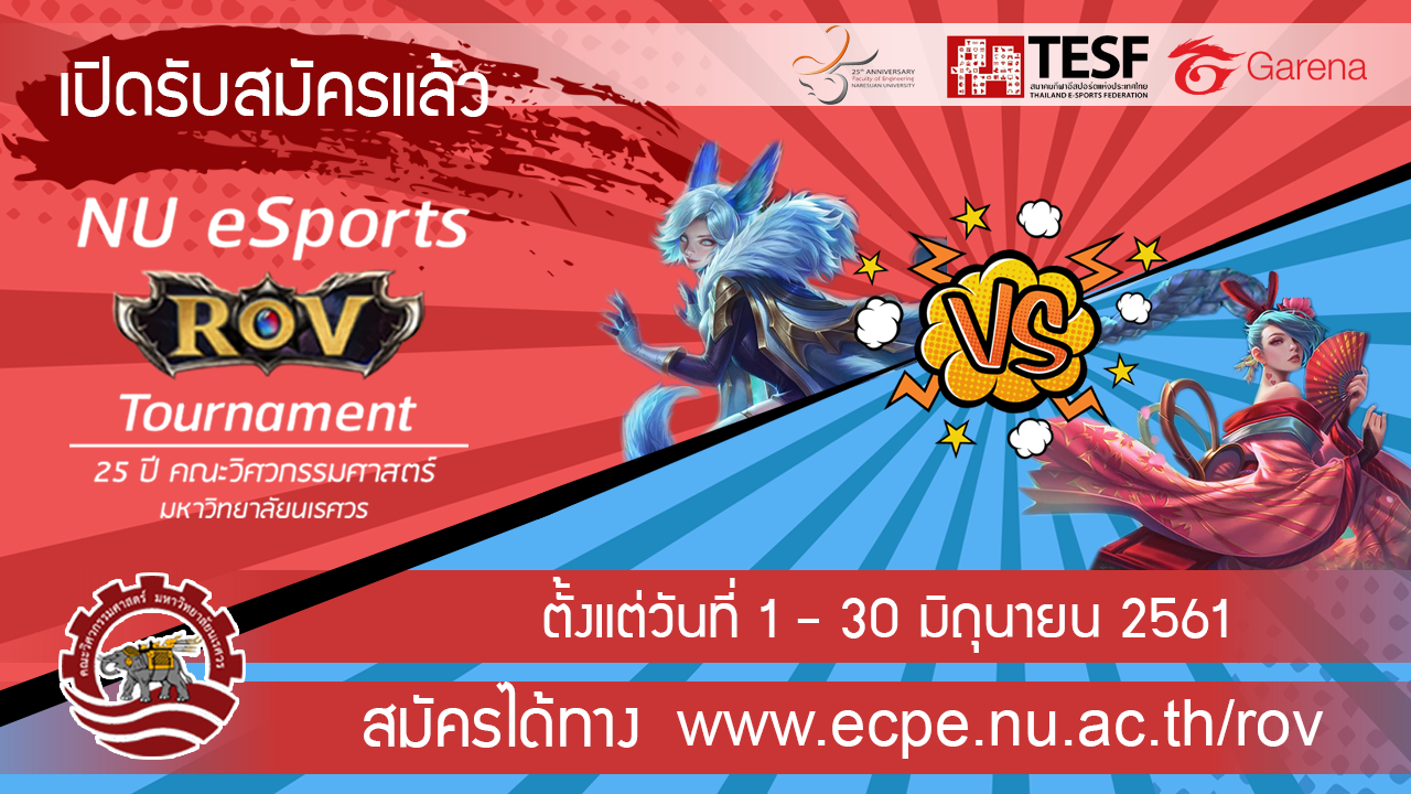 สาวก ROV ไม่ควรพลาด! NU E-SPORT ROV... - มหาวิทยาลัยนเรศวร