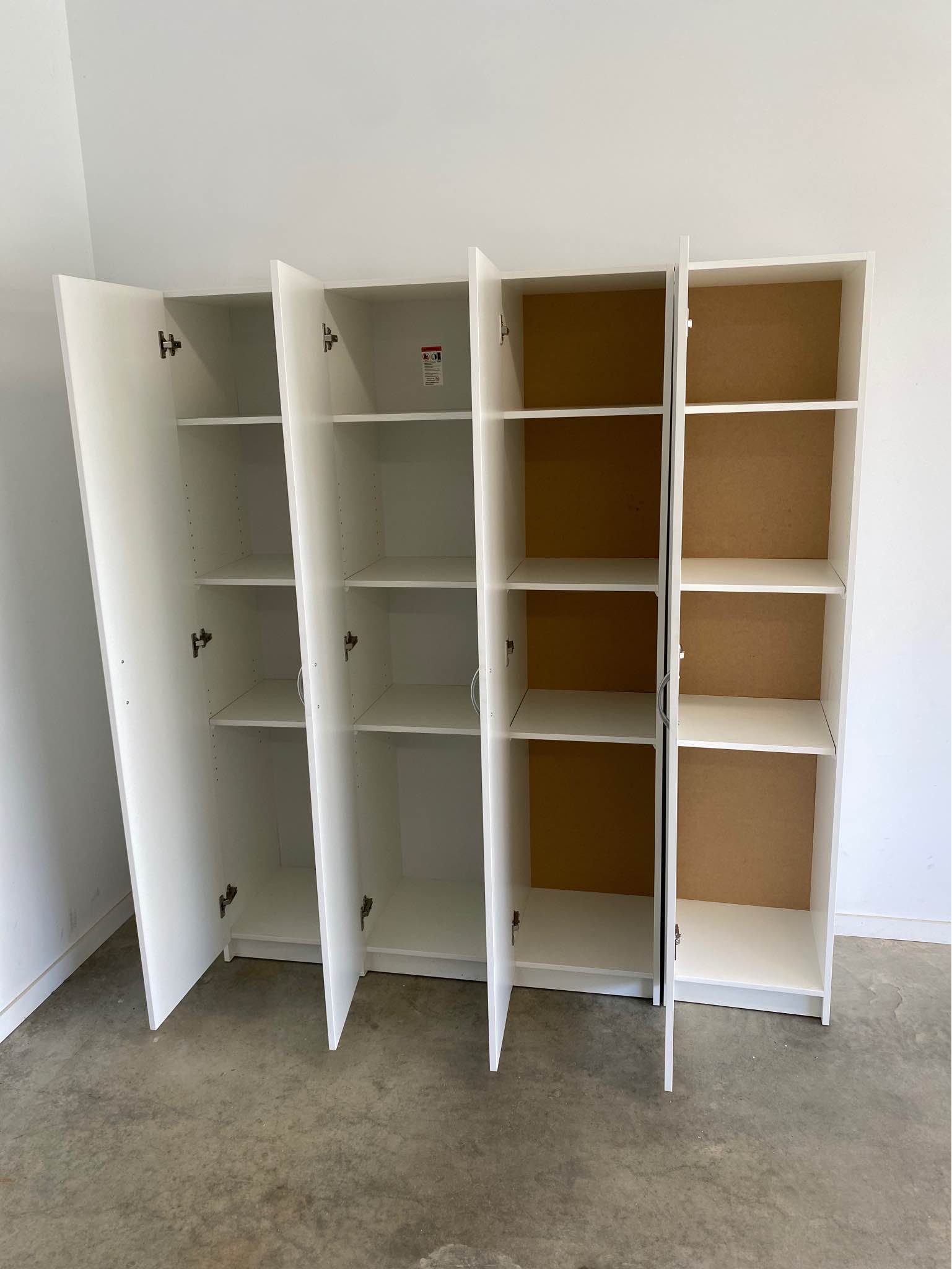 Cupboard Practa 1800x400x410mm (White) x 4 - Storage & Filing Cabinets ...
