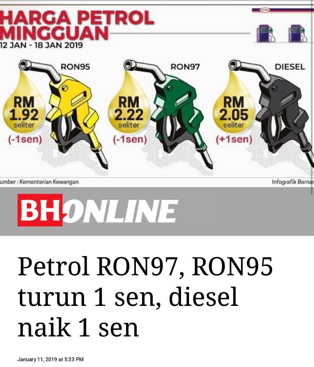Friends Of Pdrm Harga Minyak Turun Lagi Terima Kasih Kerajaan Facebook