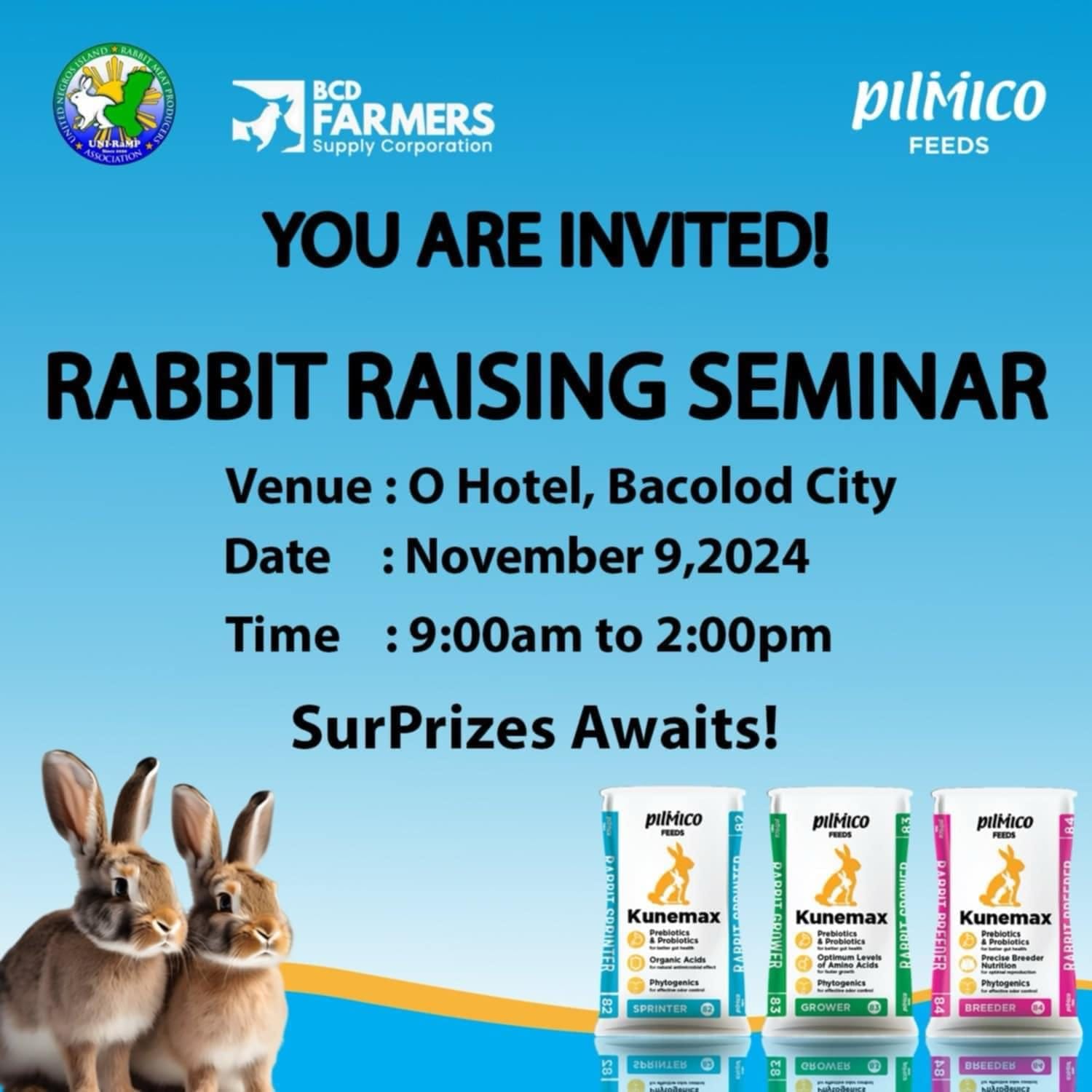 FREE SEMINAR FOR RABBIT RAISING