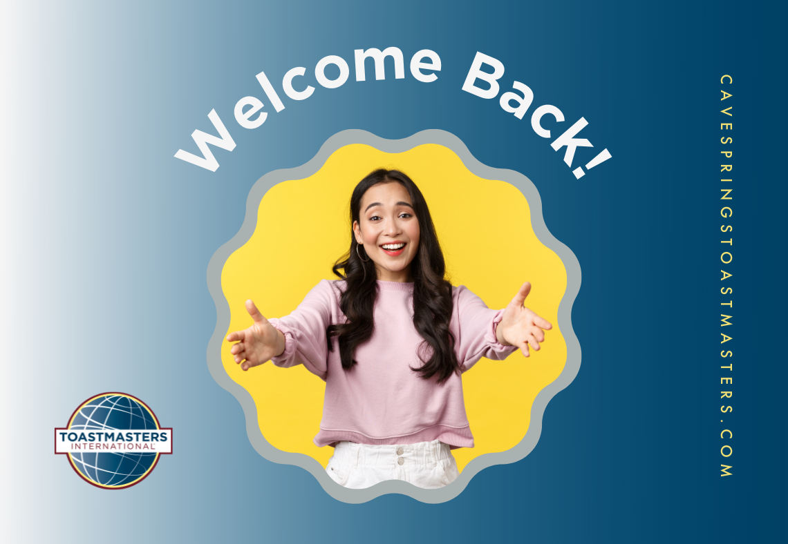 Welcome back Amy Russell!... - Cave Springs Toastmasters | Facebook