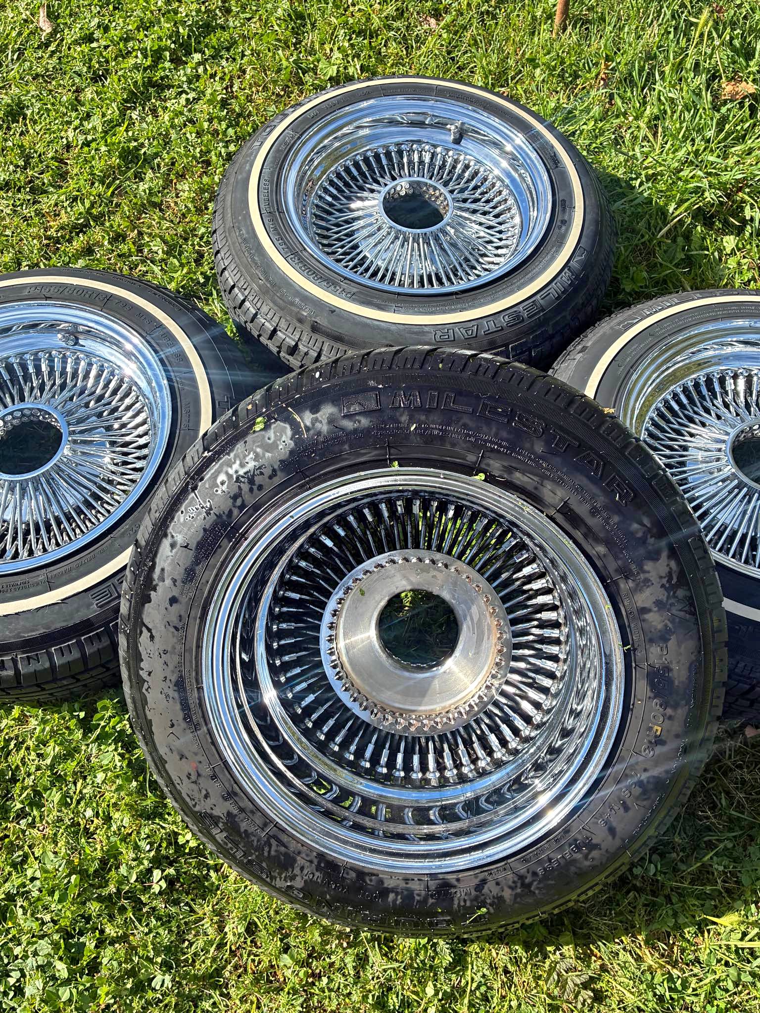 13 inch standard wire wheels spoke rims - Car Wheels, Tires & Parts ...