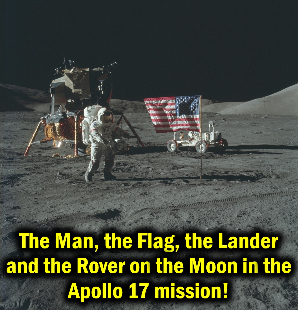 This iconic image from the Apollo 17 mission captures the