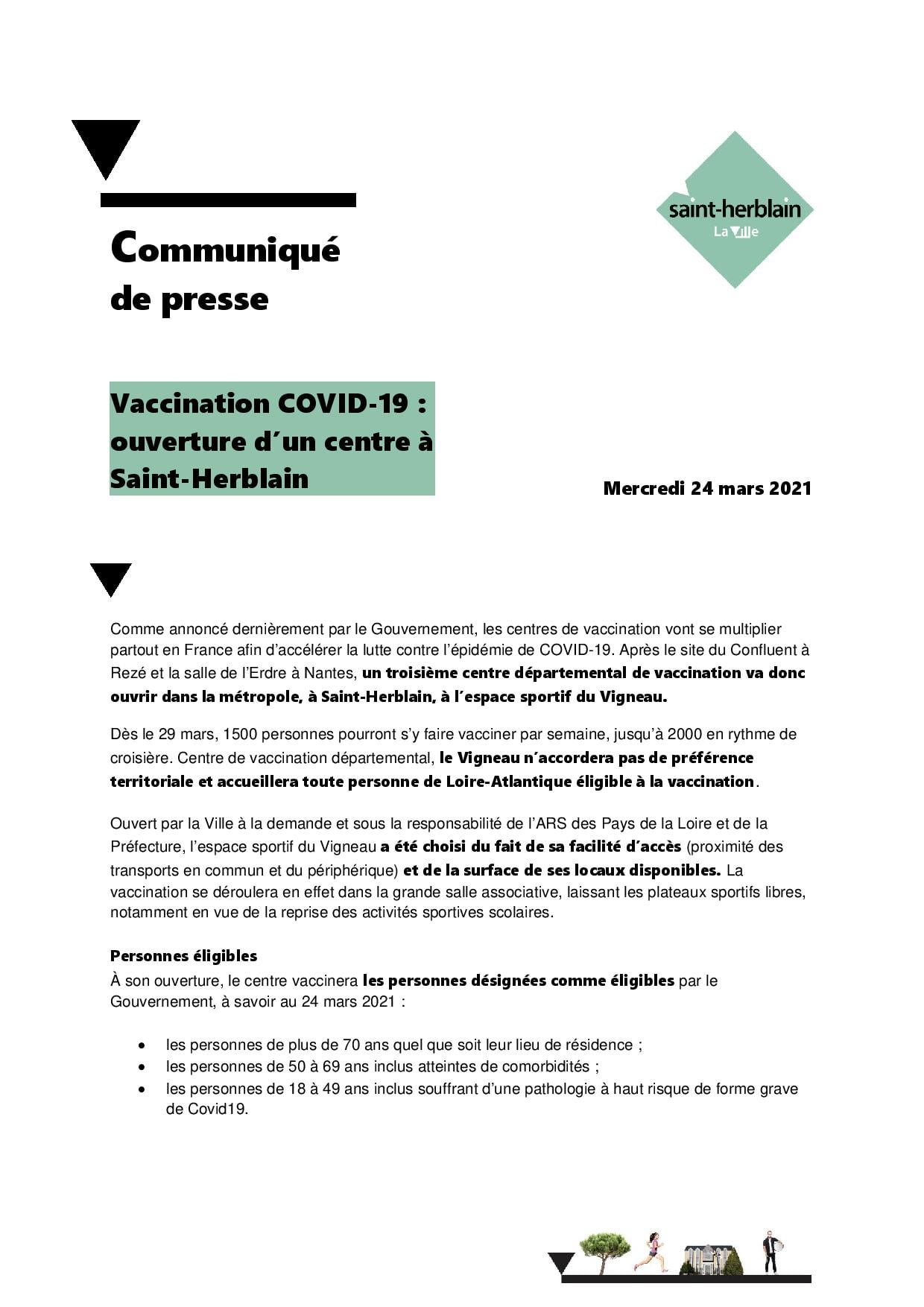 Centre De Vaccination Saint Herblain Le Vigneau