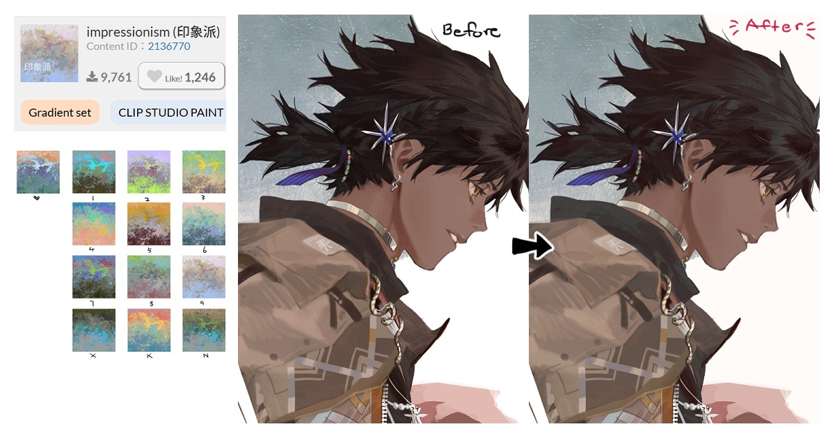 Sirapat - #CLIPSTUDIO อยากมาขาย Gradient Map ที่ใช้บ่อย ๆ เป็นGradient ...