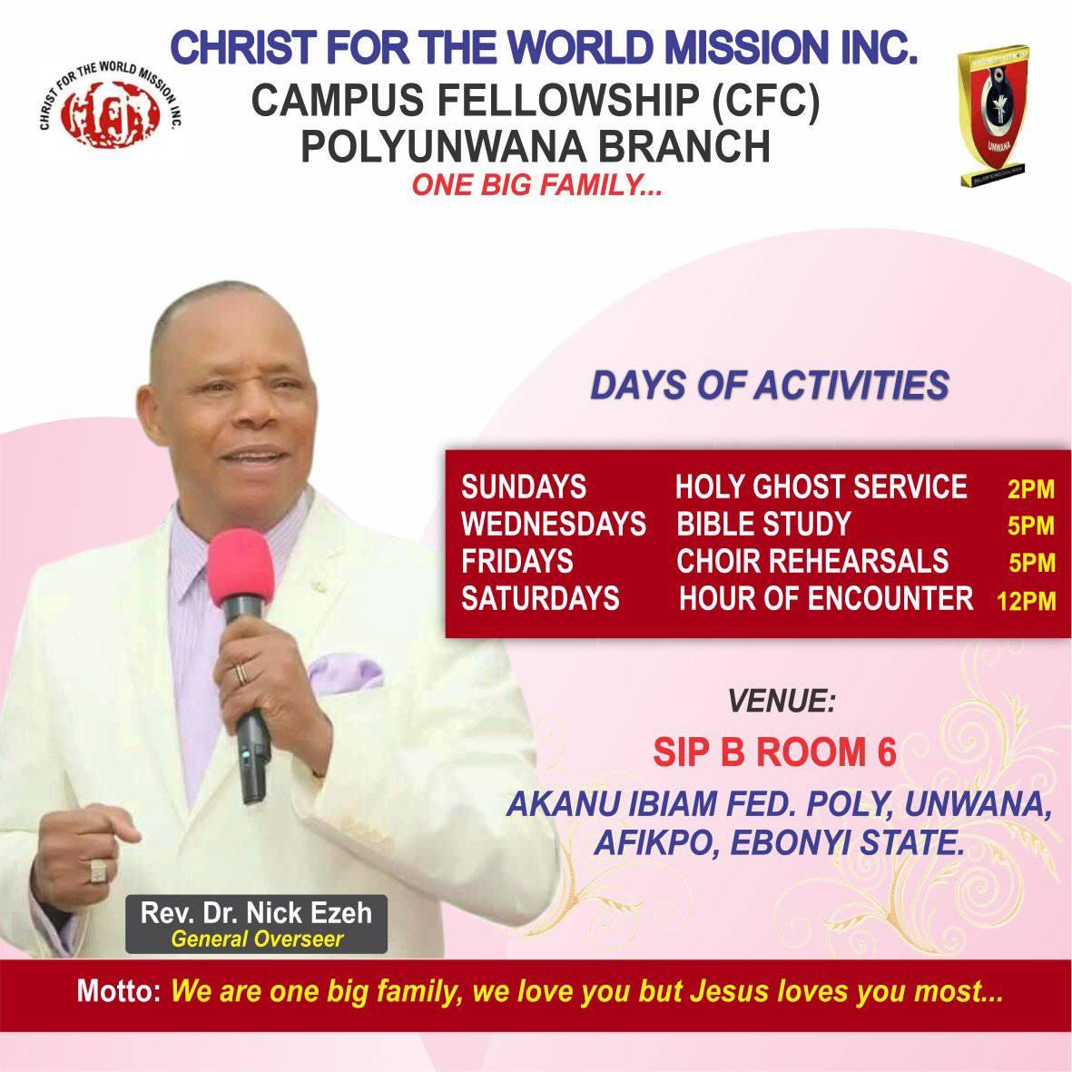CFWM Campus Fellowship -CFC Polyunwana Chapter | Afikpo