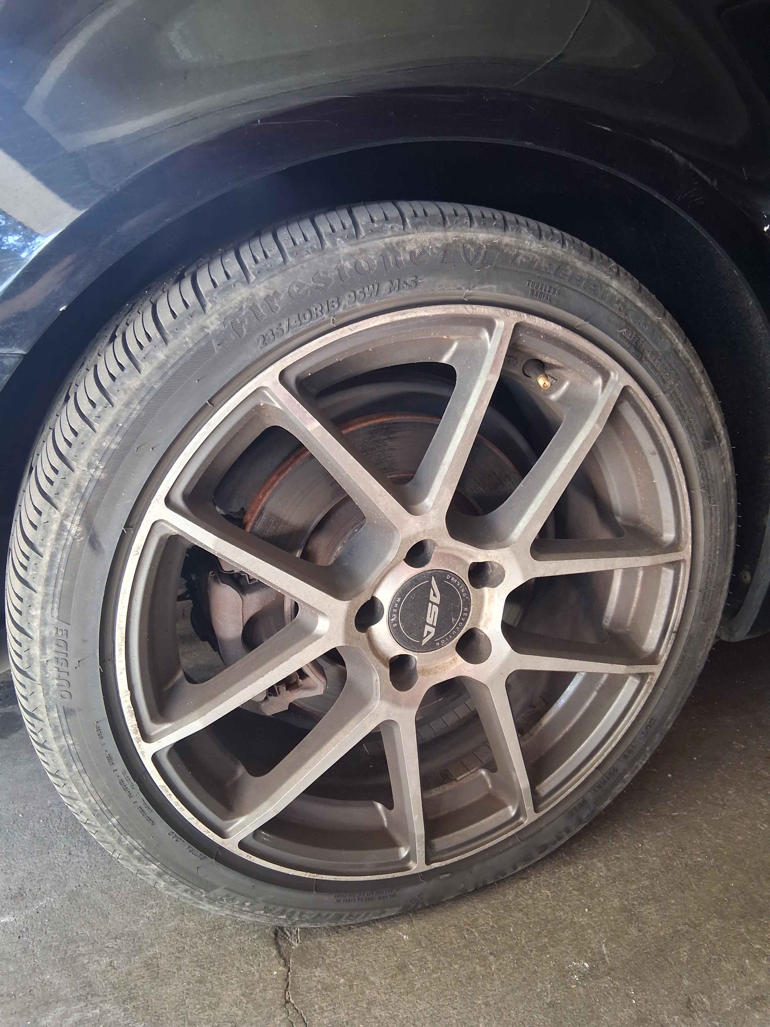ASA RACING WHEELS 18X8 POLISHED/MACHINED EDGES OVER ANTHRACITE - Car ...