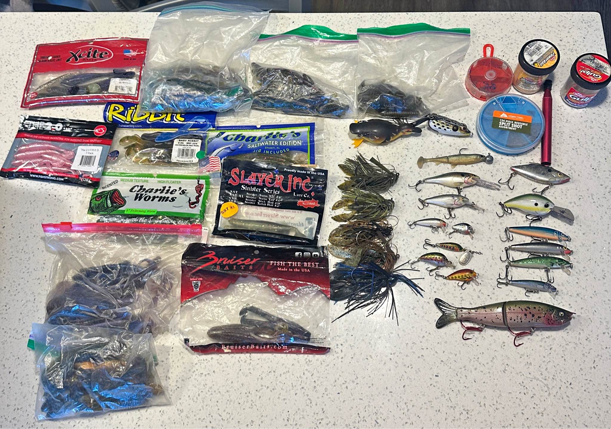bass fishing lures lot for sale Nomad Tackle Ultimate Bundle 3/8 Stik Jerk Bait 10PCS Lot Big