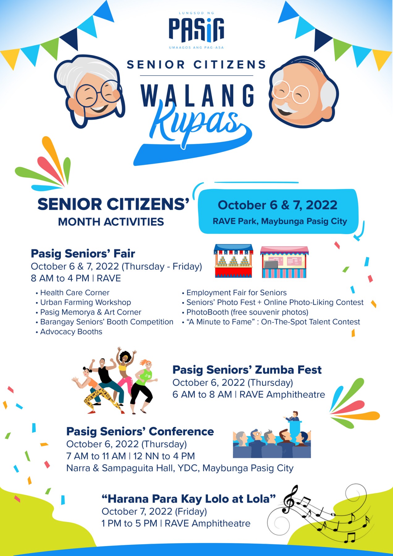 Pasig - OCTOBER NA! ELDERLY MONTH NA! =) Inaanyayahan po ang mga Senior ...
