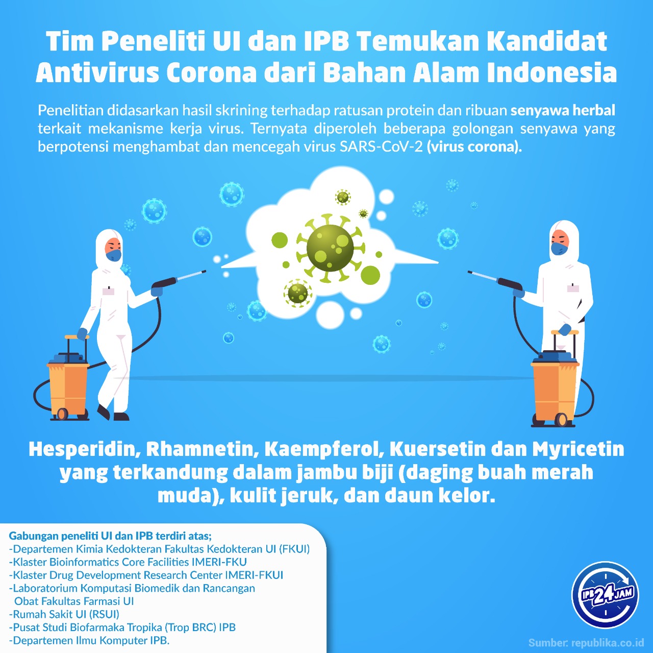IPB 24 Jam - TIm UI dan IPB Temukan Kandidat Antivirus... | Facebook