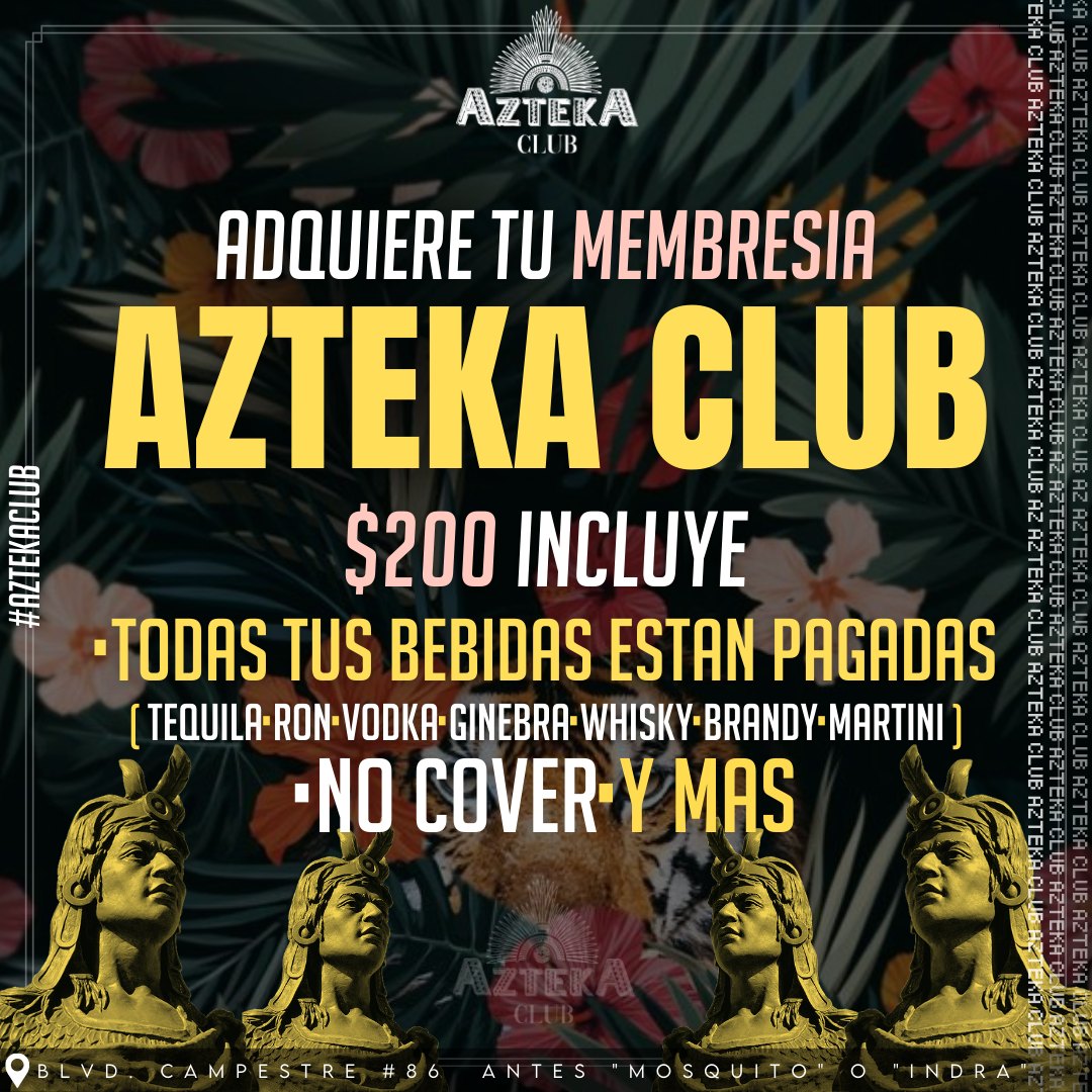 AZTEKA CLUB - ¿Ya conoces los beneficios de tener tu... | Facebook