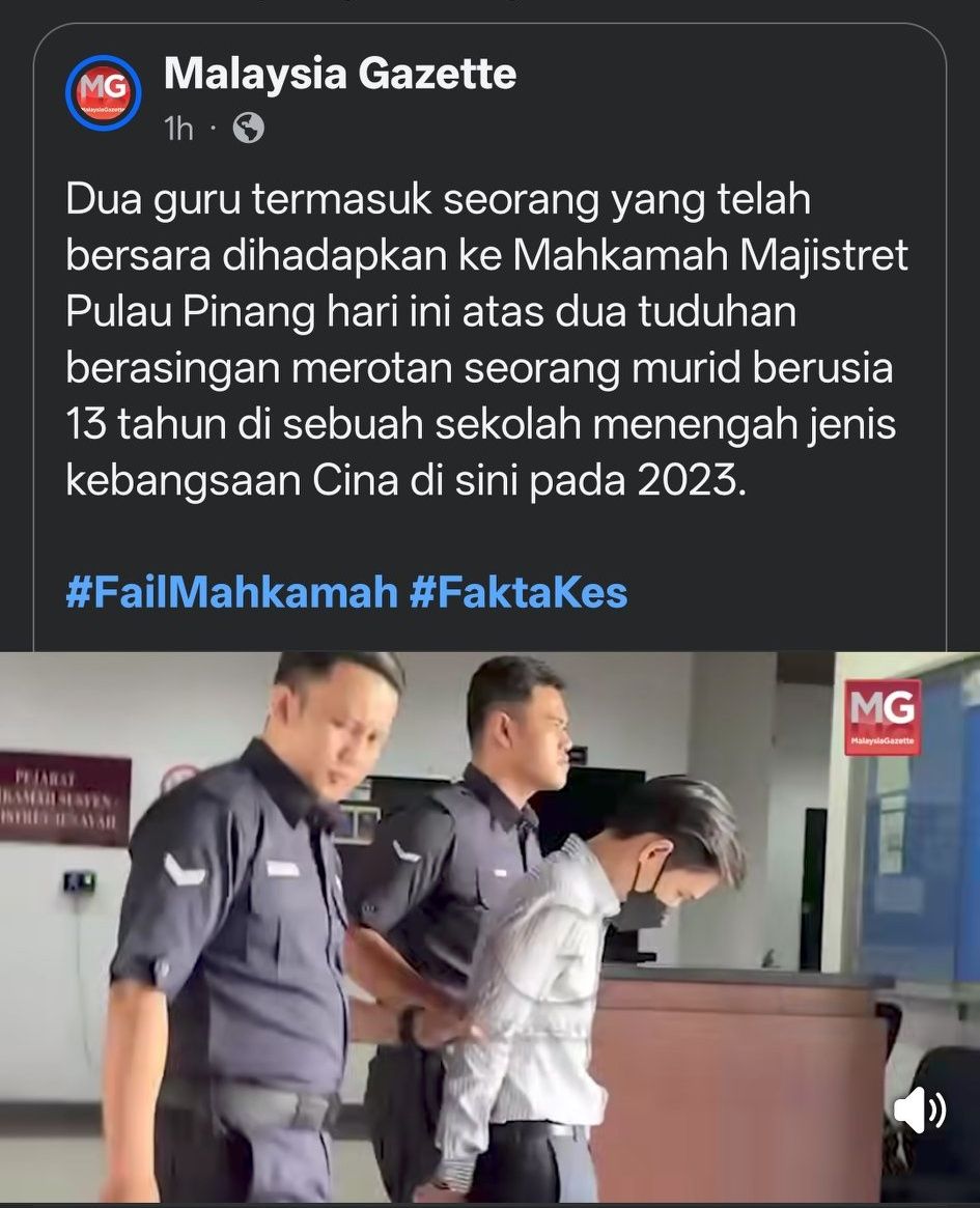 Max - “Cikgu yang mendidik, digari. Murid yang biadap, dilindungi ...