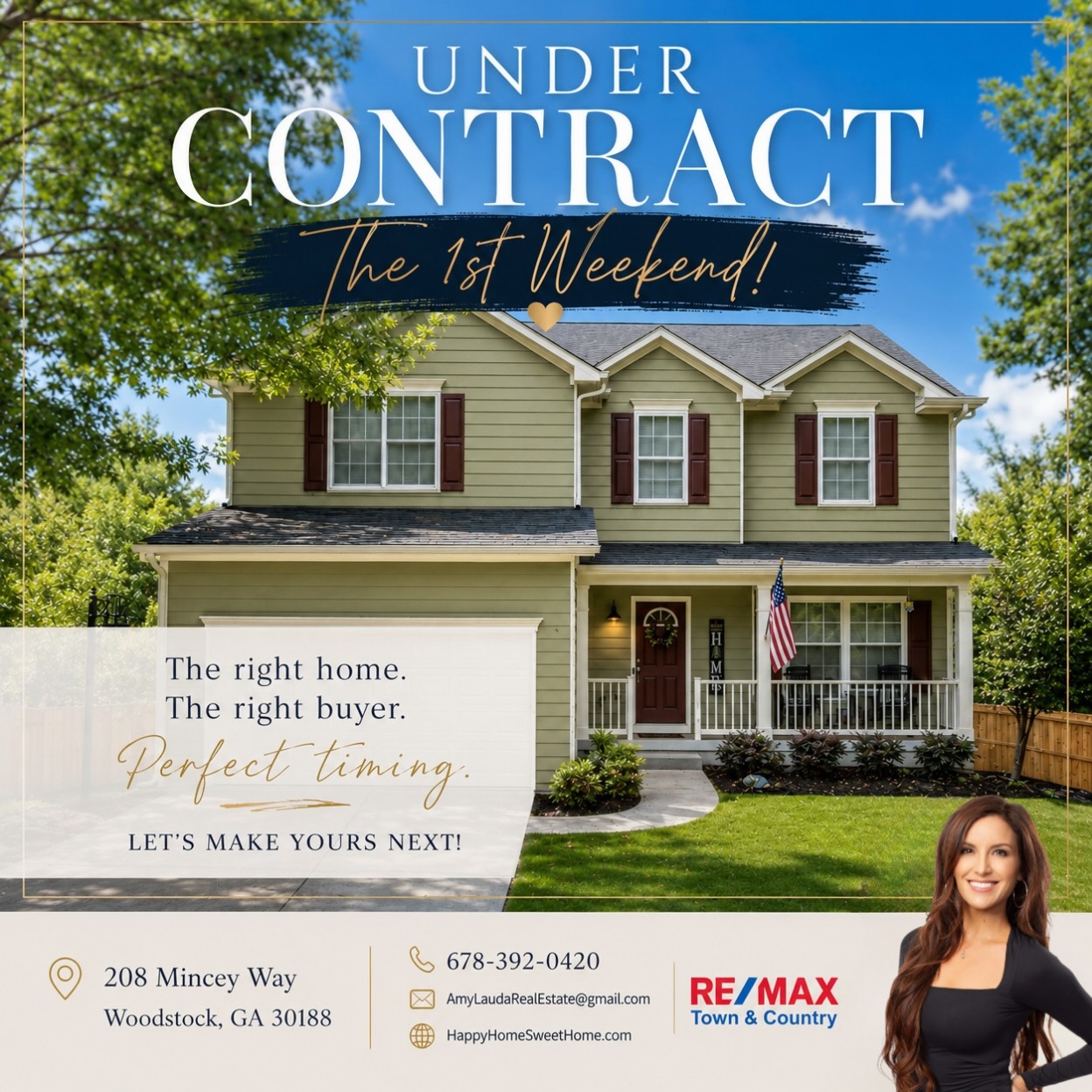 Home sold under contract in one weekend