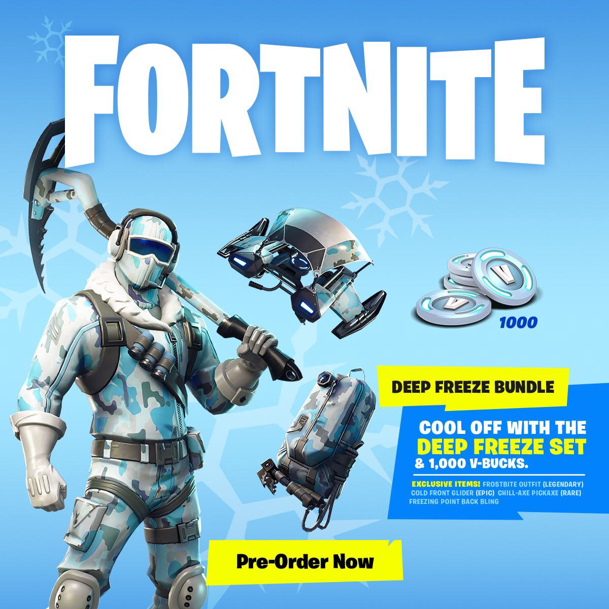 Comprint The Fortnite Deep Freeze Bundle Will Facebook - 