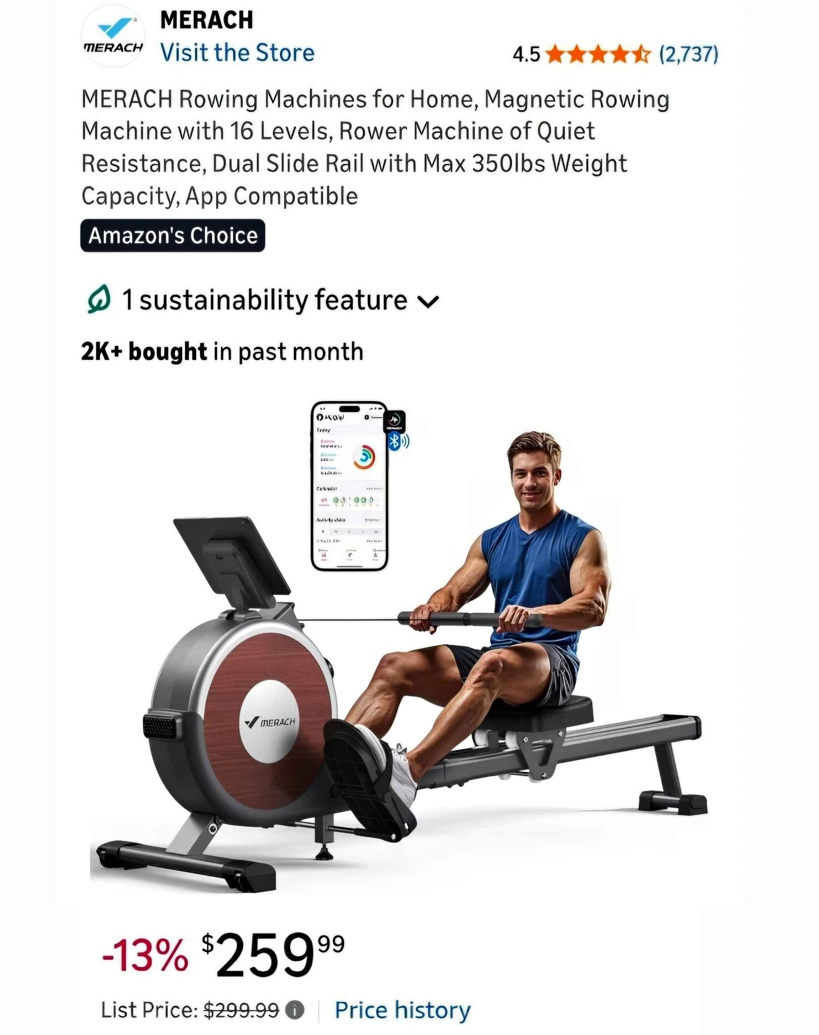 New out of Box Rowing Machine *PAID $259 plus tax*asking $150 FINAL ...