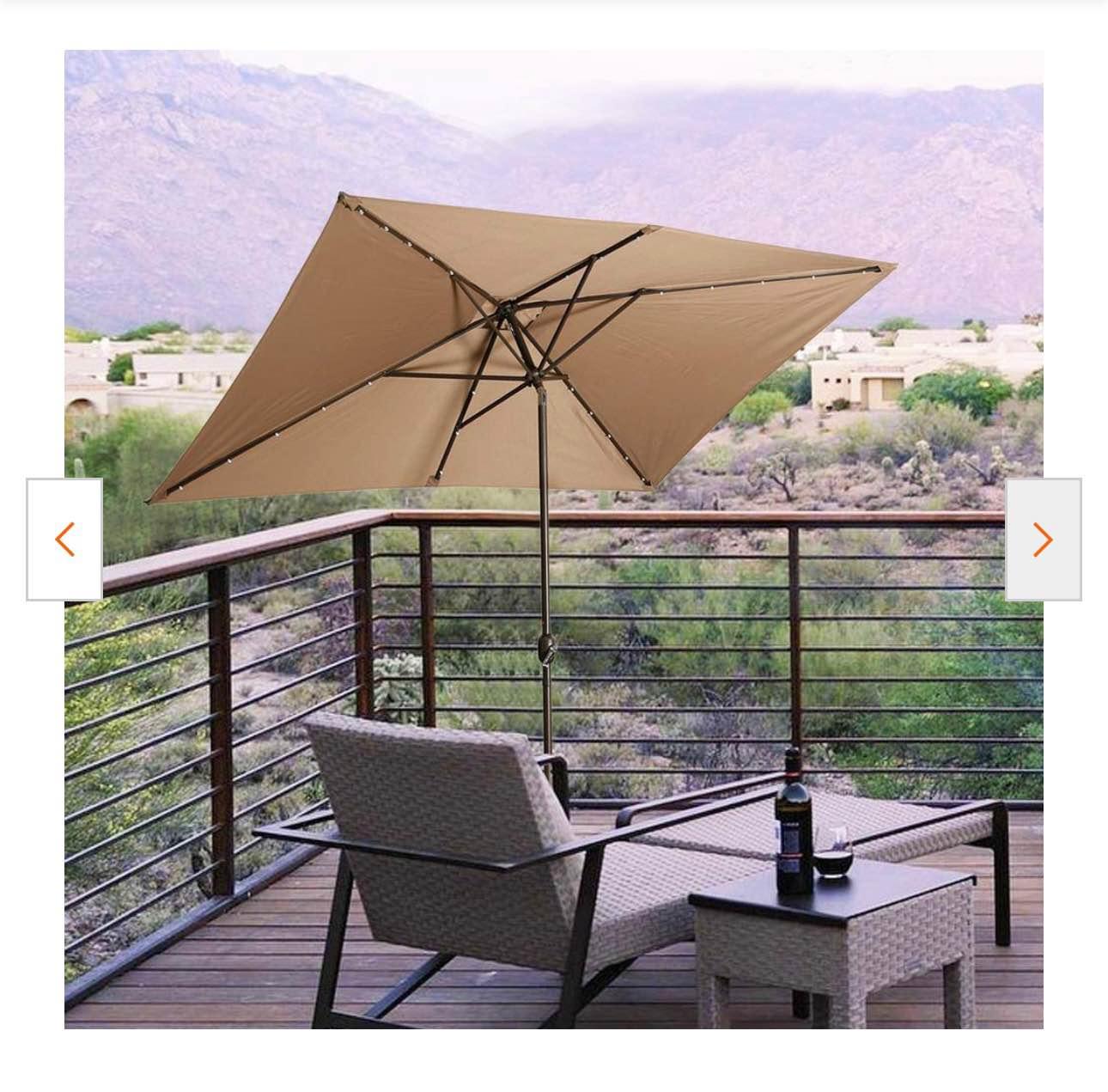 abba patio 11 ft deluxe octagon offset cantilever patio umbrella 11' Brown Frame Beige Canopy friendly features to enhance your outdoor relaxation experience Abba Patio Bundle Sale |