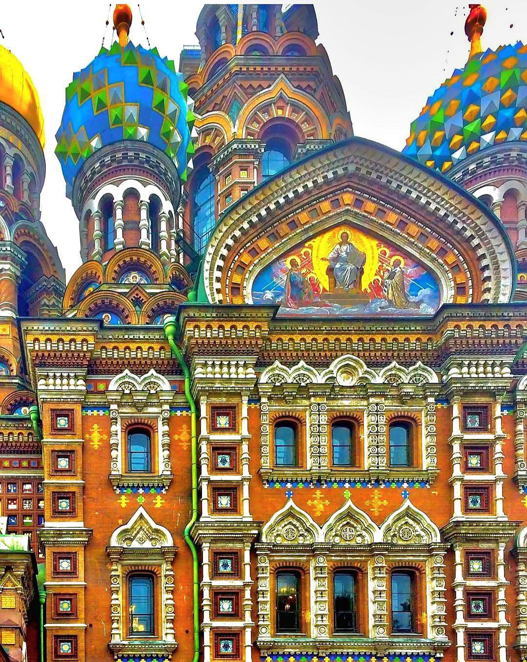 Neo-Russian style church in Saint Petersburg, Russia