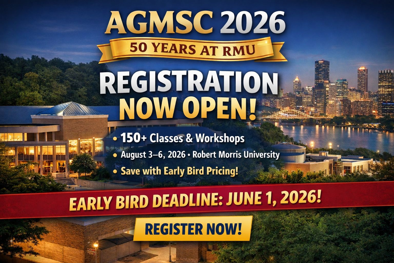 AGMSC 2026 Registration opens April 1st 🎉 (Early Bird Ends June 1!)