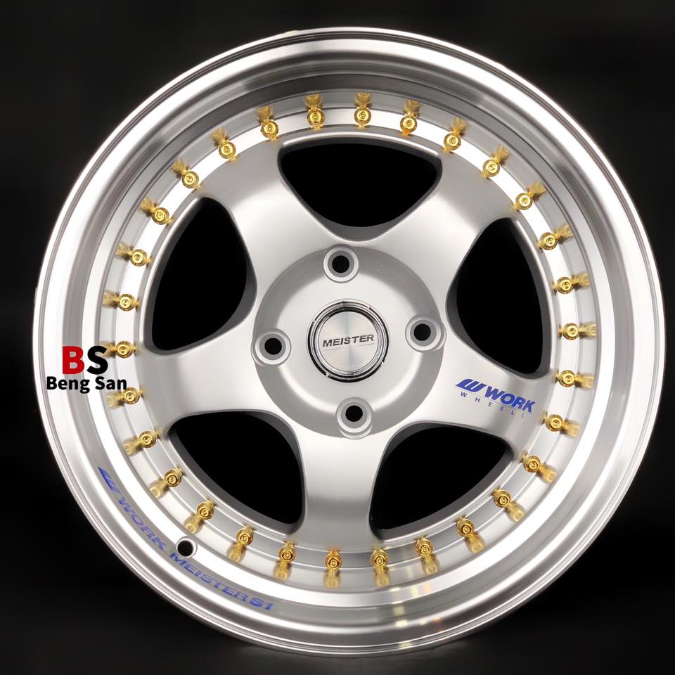 Work MEISTER S1 16” 4x114.3 (Silver) 16x7.5JJ ET:+28 PCD:4x114.3 