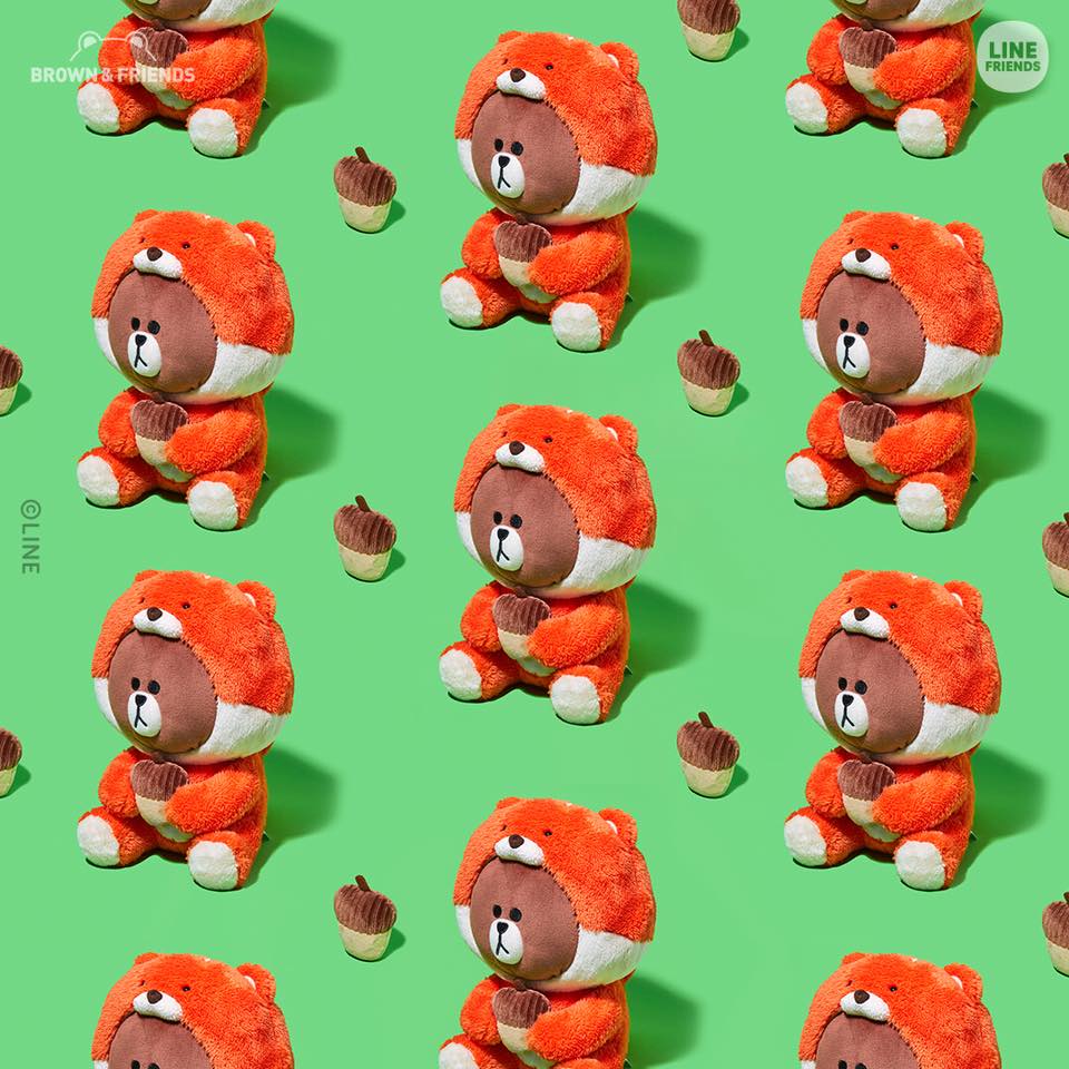 JUNGLE BROWN PIGGY BROWN ぬいぐるみ Tada-! ✨ New jungle #LINEFRIENDS is here! From munchy squirrel