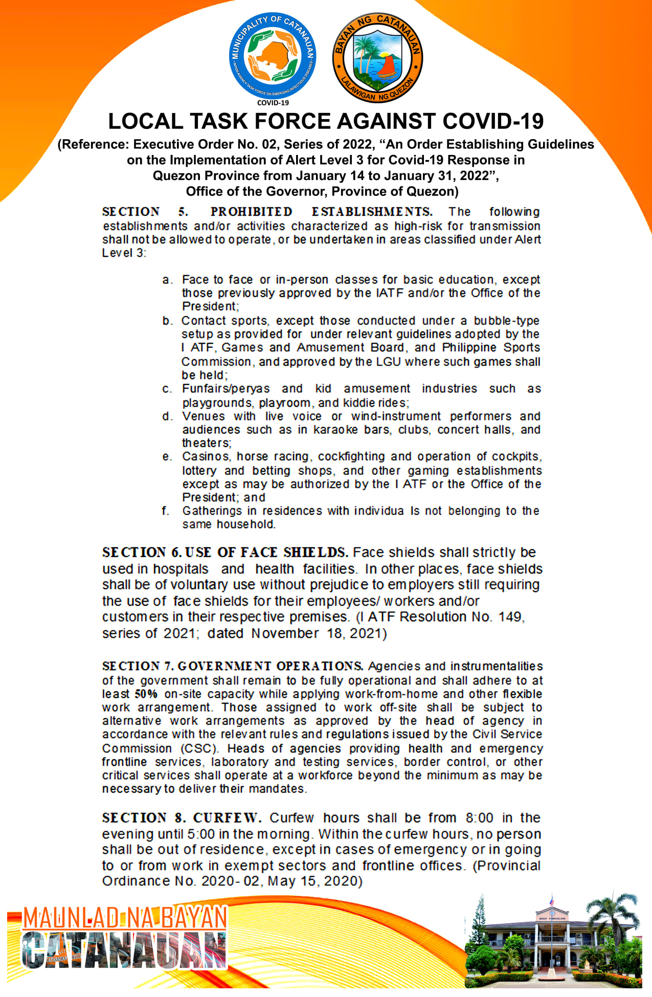 LOCAL TASK FORCE... - Local Government Unit of Catanauan