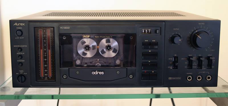 Aurex PC-X80AD ステレオ カセットデッキ Aurex Toshiba PC-X80AD Stereo Cassette Deck (1980)